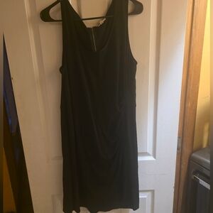 Dkny SzL.Classic Black Sleeveless Dress